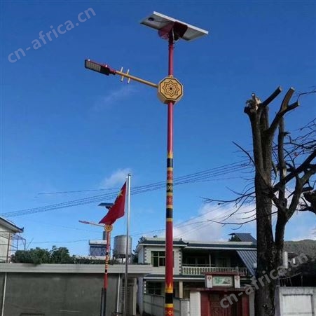 户外太阳能路灯欧式风格 LED照明灯 道路景观灯 美观大气