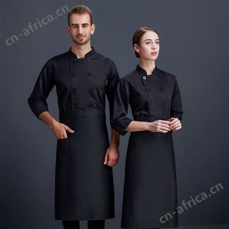 餐饮厨师工作服酒店饭店食堂后厨服装厨师服定制
