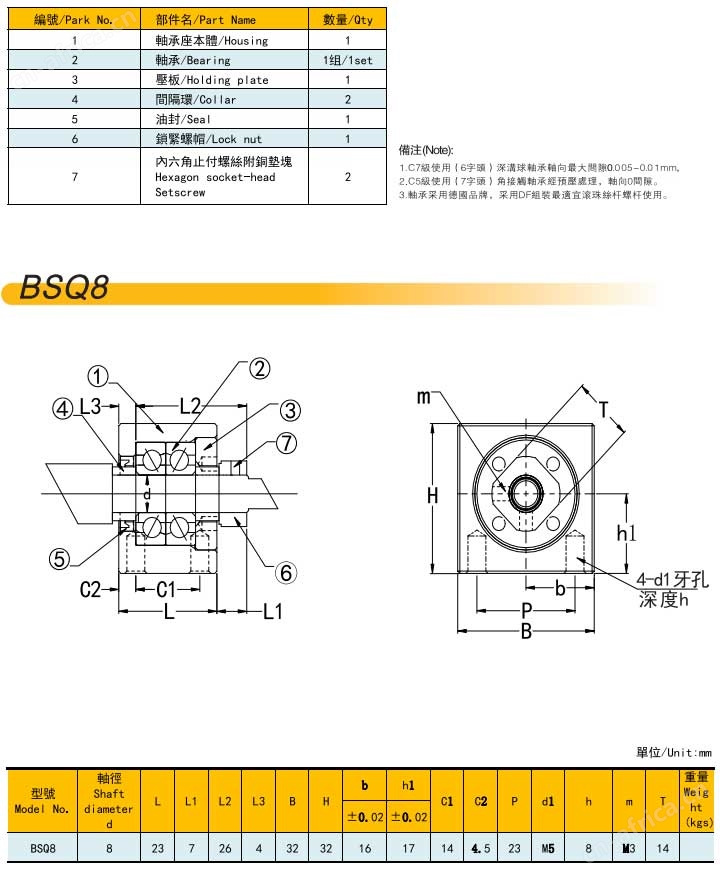 领航自动化轴承座