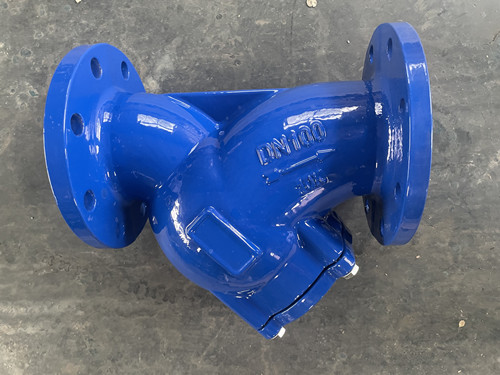 Y型过滤器铸铁材质法兰标准JIS-10KDN100 Y型过滤器铸铁材质法兰标准JIS-10KDN100