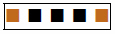 The 100 Ω&nbsp;resistor is marked with 3 black and 2 brown colored bands