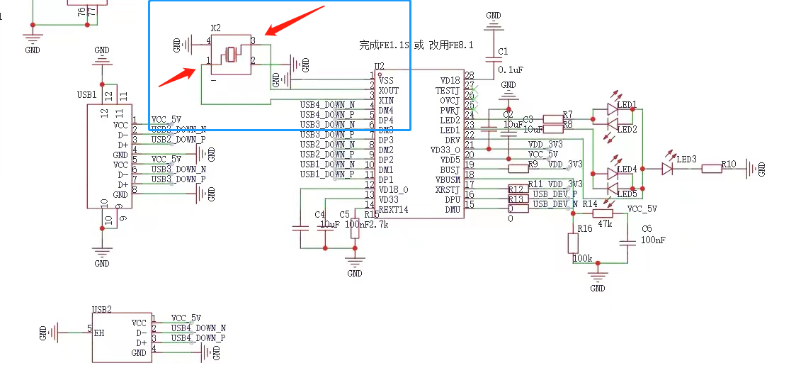 4脚无源晶振1脚和3脚接反怎么办?含晶振引脚内部电路图 4脚无源晶振1脚和3脚接反怎么办?含晶振引脚内部电路图