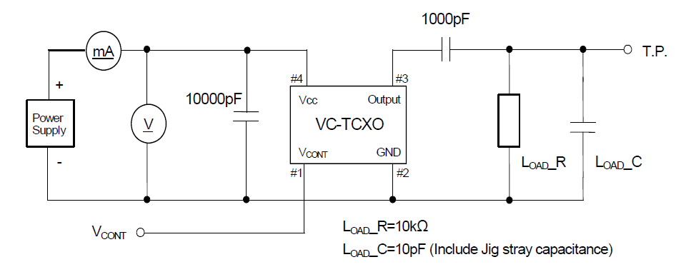 19.2MHz压控温补晶振VC-TCXO电气参数及使用说明